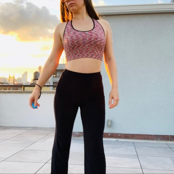 Pro-fit Multicolor Elastic Seamless Sport Top Bra - Picture 8 of 16